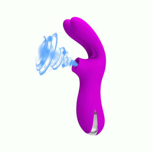 Pretty Love Ralap Vibrator + Suction Purple - Симулятор орального секса для женщин, 16.2х3.7 см (фиолетовый)