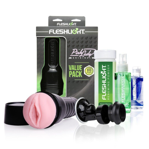 Fleshlight Pink Lady Original Value Pack мастурбатор плюс аксесуари - купити в Україні | Секс шоп SEX-SHOP.ua