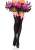 Leg Avenue Nylon Thigh Highs With Bow-панчохи з бантиком (білий з блакитним) - купити в Україні | Секс шоп SEX-SHOP.ua