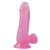 LoveToy 6" Jelly Studs Dildo - гибкий фаллоимитатор с присоской, 15х3.5 см (розовый)