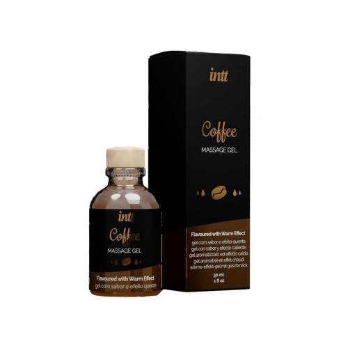 Intt Cotton Coffee- массажный гель со вкусом кофе, 30 мл - sex-shop.ua