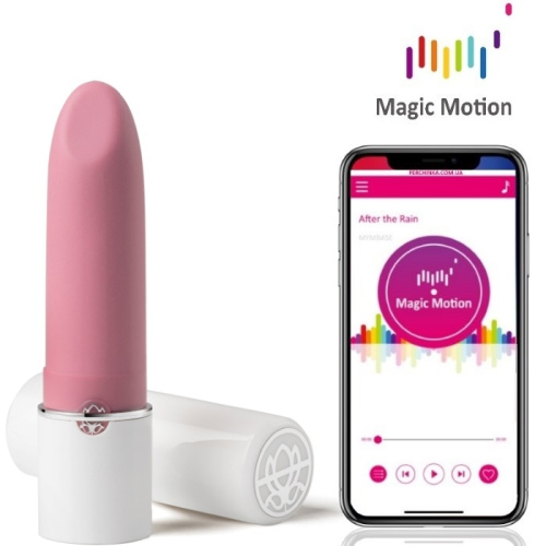 Magic Motion Lotos смарт вибратор в форме губной помады, 10х2.5 см - sex-shop.ua