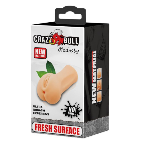 LyBaile Crazy Bull Modesty Masturbator Flesh - Мастурбатор, 14,6х8,0 см (телесный)
