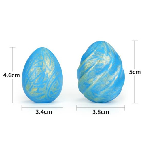 LoveToy Ocean's Toner Egg Set II - Вагинальные шарики, 3,8 см (голубой)