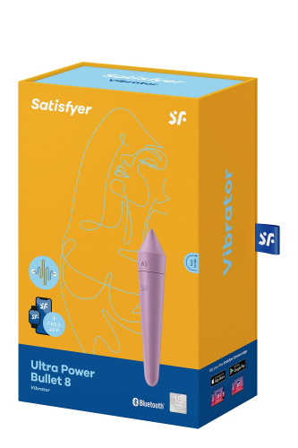 Satisfyer Ultra Power Bullet 8 - Мини-вибратор, 13,6х2,6 см, (розовый) - sex-shop.ua