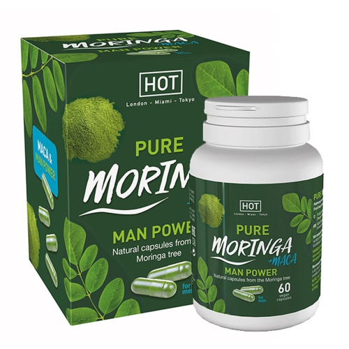 HOT Bio Moringa Man Caps - Капсули для підвищення лібідо у чоловіків, 60 шт