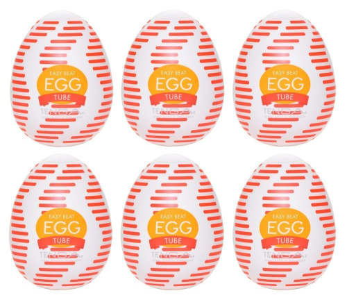 Tenga Egg Tube Pack of 6 - набір мастурбаторів, 6 шт