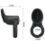 LyBaile Pretty Love Cobra Penis Ring Vibrating Black - виброкольцо со стимулятором с язычками, 5.1х2.6 см (чёрный)