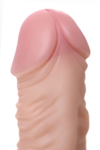 Toyfa Realstick Nude реалистичный вибратор с выносным пультом на проводе, 14х3.5 см