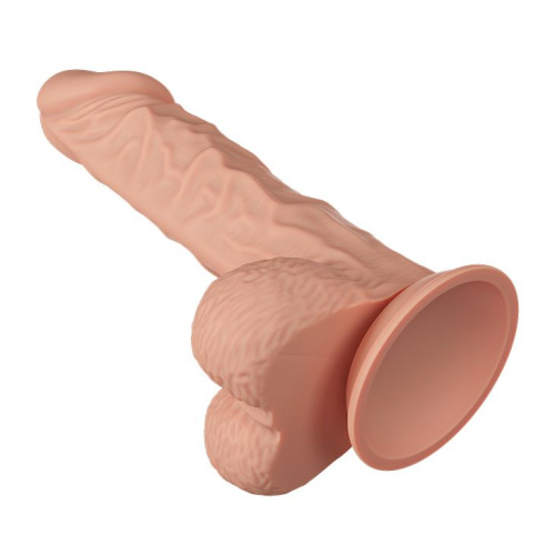 LyBaile Beautiful Encounter Buraq Dildo Flesh - Релистичный фаллоимитатор на присоске, 18 см (телесный)