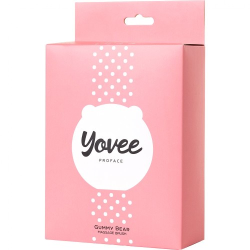 Toyfa Yovee Gummy Bear - Масажер для обличчя із дзеркальцем, 7.5х7.5 см (рожевий) - купити в Україні | Секс шоп SEX-SHOP.ua