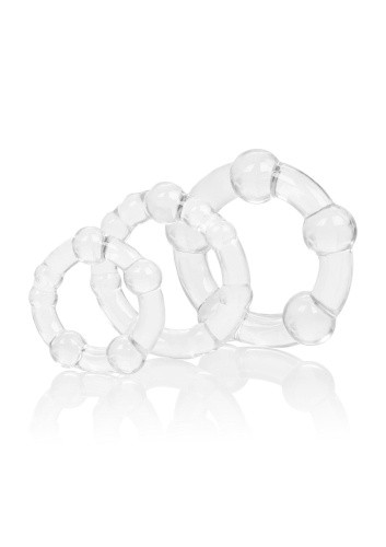 California Exotic Novelties Transparent Island Rings - Набір ерекційних кілець, 3 шт - купити в Україні | Секс шоп SEX-SHOP.ua