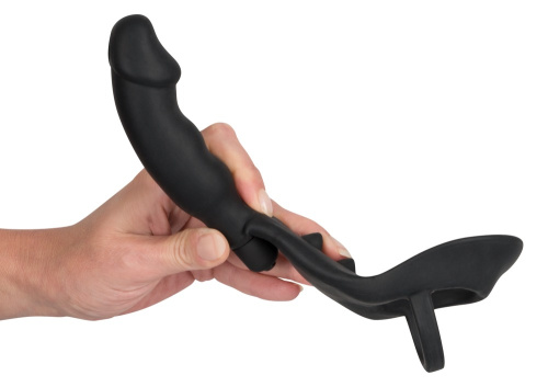 Ерекційне кільце з анальною пробкою Black Velvets Ring & Vibro Plug - купити в Україні | Секс шоп SEX-SHOP.ua