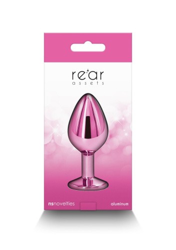 Ns Novelties Pink MEDIUM Rear Assets - Анальная поробка, 8,2 см (розовый) - sex-shop.ua