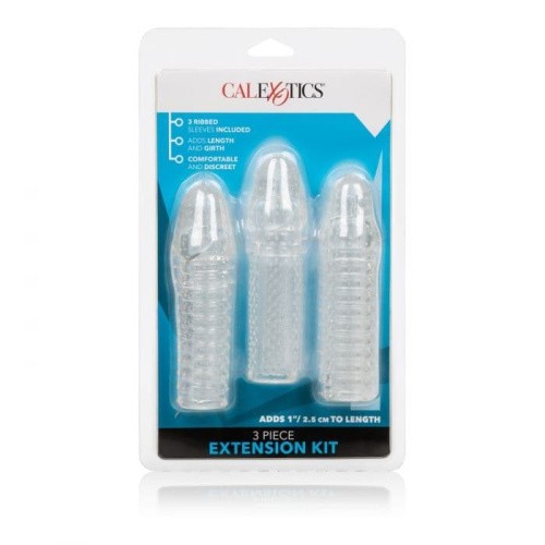 California Exotic Novelties 3 Piece Extension Kit насадка на пеніс 15.25х3.75 см - купити в Україні | Секс шоп SEX-SHOP.ua