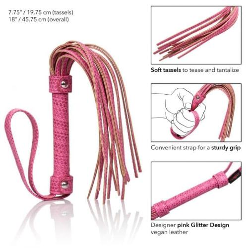 CalExotics Tickle Me Pink Flogger - дизайнерский флогер