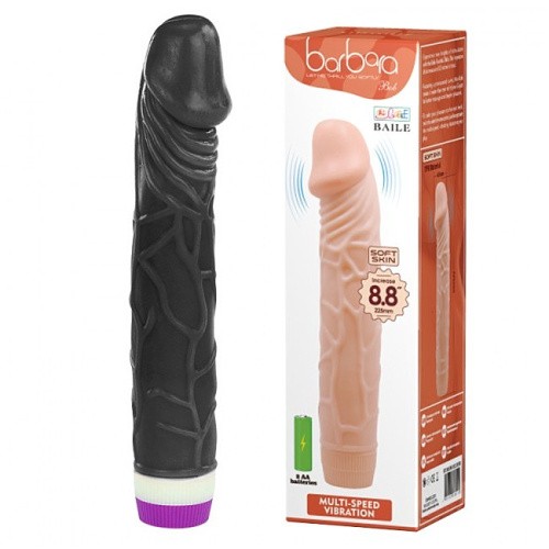 Baile Barbara Bob Vibrator 8.8 - Вибратор, 22.5х4.5 см (чёрный) - sex-shop.ua