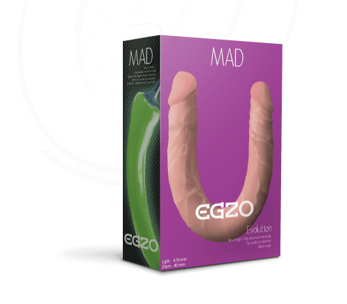 Двосторонній фалоімітатор Egzo Mad Pepper, 47 см - купити в Україні | Секс шоп SEX-SHOP.ua
