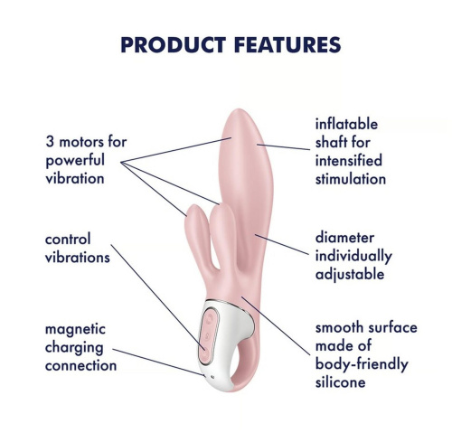 Вибратор-кролик Satisfyer Air Pump Bunny 3