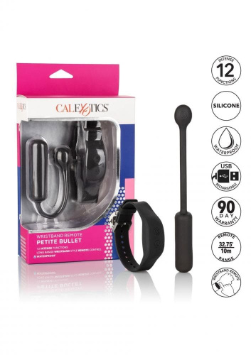 CalExotics Wristband Remote Petite Bullet вибропуля с браслетом, 7х2 см