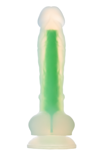 Dream Toys Radiant Glow In The Dark Soft Dildo - Фалоімітатор, 17,5 см (зелений)