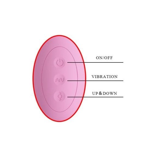 LyBaile Pretty Love Suzie Vibrator Up&Down function - Вібратор з імітацією фрикцій, 25.2х3.9 см (фіолетовий) - купити в Україні | Секс шоп SEX-SHOP.ua