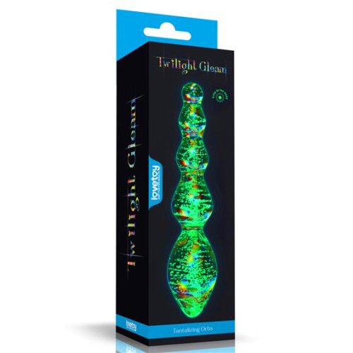 Twilight Gleam Tantalizing Orbs - Фаллоимитатор, 16,3 см (зеленый) - sex-shop.ua