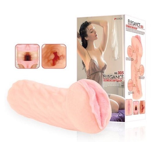 Kokos Elegance 005 DL - Мастурбатор вагина, 16х7 см - sex-shop.ua