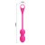 LyBaile Pretty Love Elvira Phone Vibro Balls Pink - Вагінальні кульки з вібрацією, 14.5х3.2 см (рожевий)