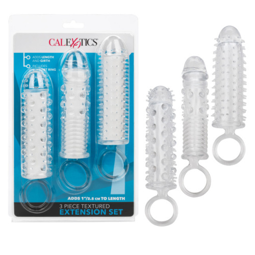 California Exotic Novelties - Набір насадок на член, +2.5 см (3 шт) - купити в Україні | Секс шоп SEX-SHOP.ua