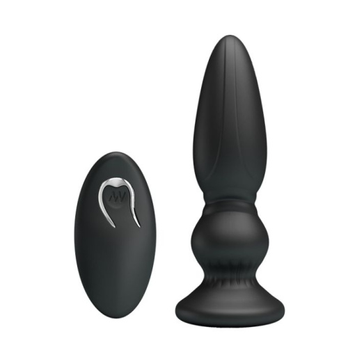 LyBaile Mr.Play Vibrating Prostate Massager - Анальная пробка с вибрацией и дистанционным пультом, 12.5х3.3 см