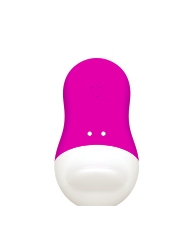 Містер Факер Pinguino - 2в1 вакуумний стимулятор з рухомим язичком, 9.4x6.2 см (рожевий)