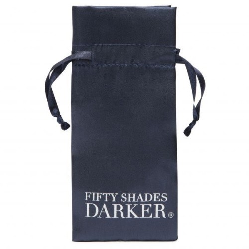 Fifty Shades Darker Just Sensation Beaded - зажим для клитора, 10 см (серебристый) - sex-shop.ua
