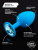 Пикантные Штучки - Большая силиконовая пробка с кристаллом голубая, 9х4 см (голубой) - sex-shop.ua