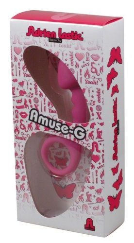 Adrien Lastic Budy Pink - анальная пробка со стимулирующей ножкой, 13х2.5см (розовый) - sex-shop.ua