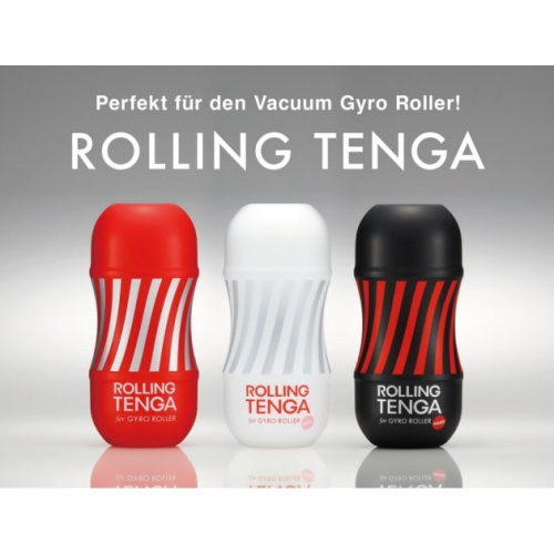 Tenga Rolling Tenga Gyro Roller Cup Strong - Мастурбатор, 15.5х7.1 см (чорний) - купити в Україні | Секс шоп SEX-SHOP.ua