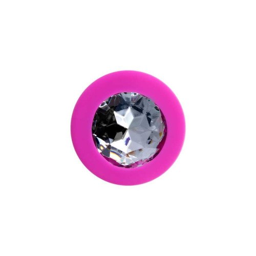 ToDo by Toyfa Brilliant - Анальная пробка с камнем, 8х3 см (розовая) - sex-shop.ua