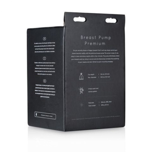 SAIZ Breast Pump Premium - Ручная вакуумная помпа для груди, 9.6х12.8 см - sex-shop.ua