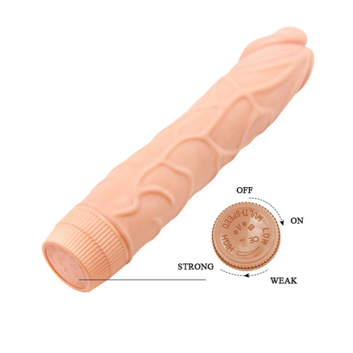 Barbara Bob Vibrator 8.8 - Вибратор, 22.5х4.5 см (телесный) - sex-shop.ua