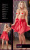 Orion Skirt with Bow - Грайлива сукня-спідниця з бантиком, L (червоний)