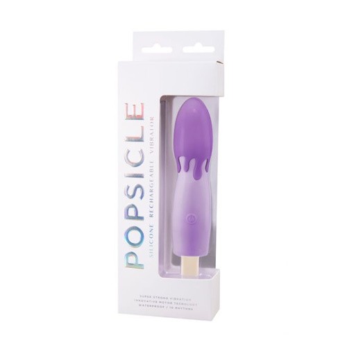Boss Popsicle Rechargeable Vibe Purple - Вибратор-мороженка, 15.5х4 см (фиолетовый) - sex-shop.ua