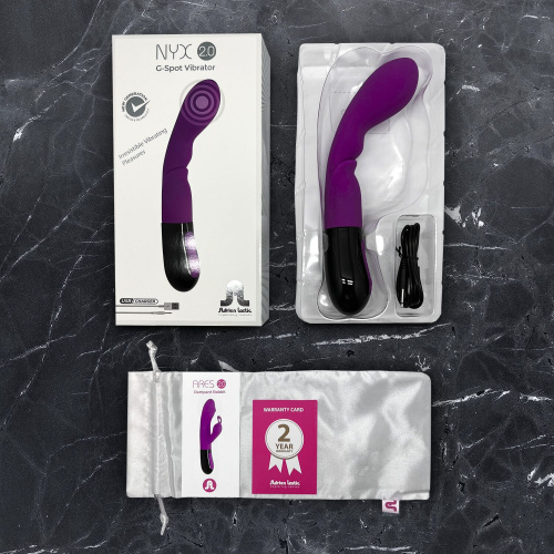 Adrien Lastic Nyx 2.0 - Вибратор для стимуляции точки G,  20.7х3.6 см (фиолетовый)