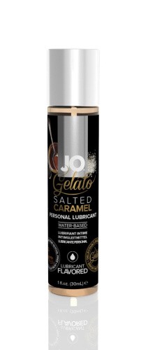 System JO GELATO Salted Caramel - cмазка на водной основе со вкусом солёной карамели, 30 мл/ - sex-shop.ua