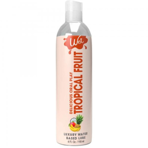 Оральная смазка со вкусом тропических фруктов Wet Tropical 4 in 1, 118 мл