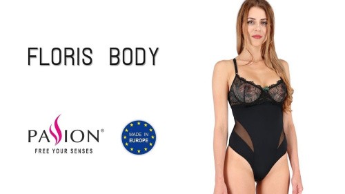 Passion Floris Body: Exclusive - Боді з квітковим мереживом, XXL/XXXL - купити в Україні | Секс шоп SEX-SHOP.ua