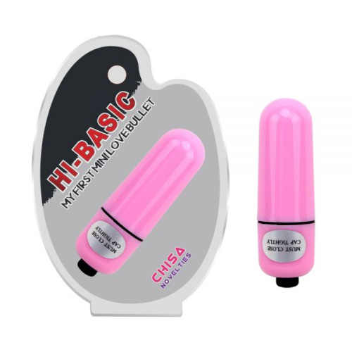 HI-BASIC Mini Love Bullet-Pink - Вибропуля, 5,5 см (розовый) - sex-shop.ua