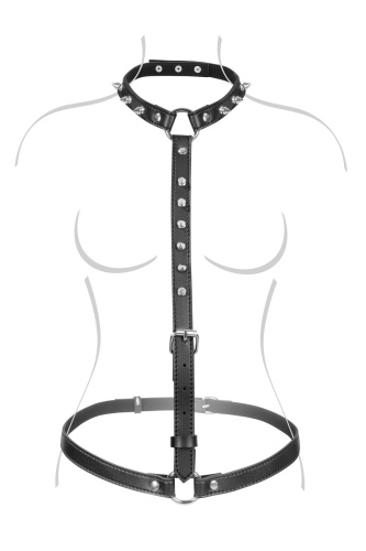 Fetish Tentation Sexy Adjustable Harness - Портупея на тело - sex-shop.ua