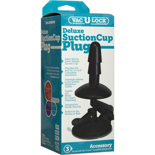 Doc Johnson Vac-U-Lock Deluxe Suction Cup Plug кріплення для душу з присоскою для фалоімітаторів з Vac-U-Lock