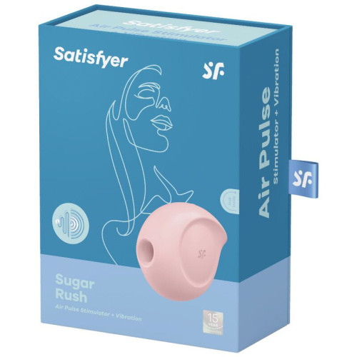 Satisfyer Sugar - Вакуумный клиторальный стимулятор, 8.3х7.3 см (розовый)