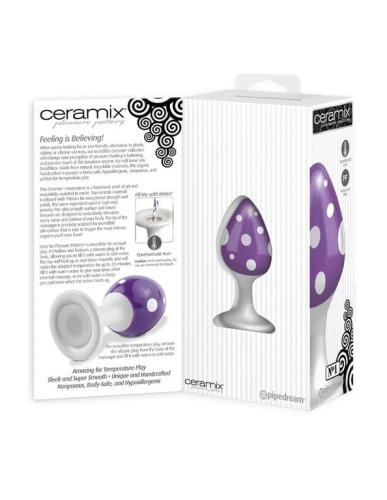 Pipedream Ceramix No.1 - Анальная пробка из керамики, 8,8х4 см - sex-shop.ua
